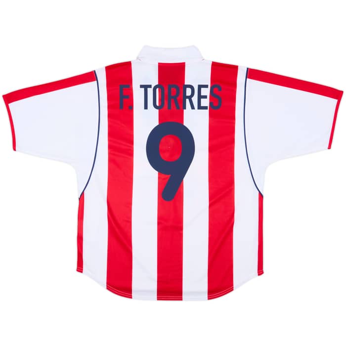 2001-02 Atletico Madrid Home Shirt F.Torres #9 - 7/10 - (XL)