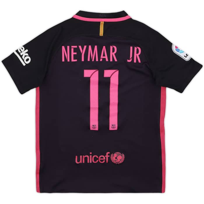 2016-17 Barcelona Away Shirt Neymar Jr #11 - 4/10 - (M.Boys)