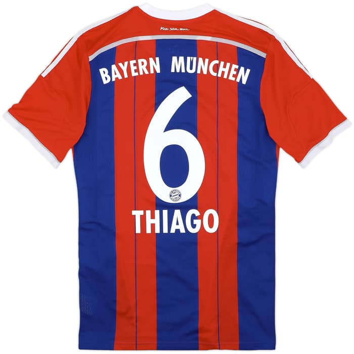 2014-15 Bayern Munich Authentic Home Shirt Thiago #6 - 5/10 - (L)