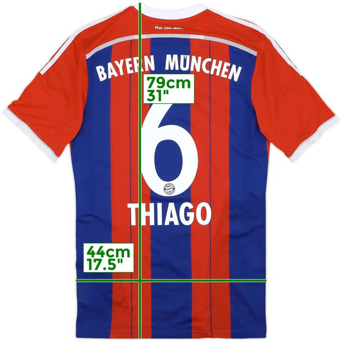 2014-15 Bayern Munich Authentic Home Shirt Thiago #6 - 5/10 - (L)
