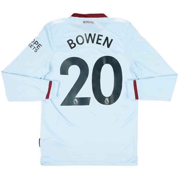 2021-22 West Ham Away L/S Shirt Bowen #20 - 9/10 - (S)