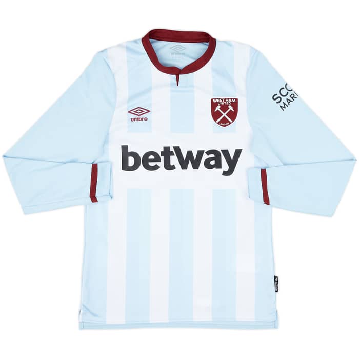 2021-22 West Ham Away L/S Shirt Bowen #20 - 9/10 - (S)