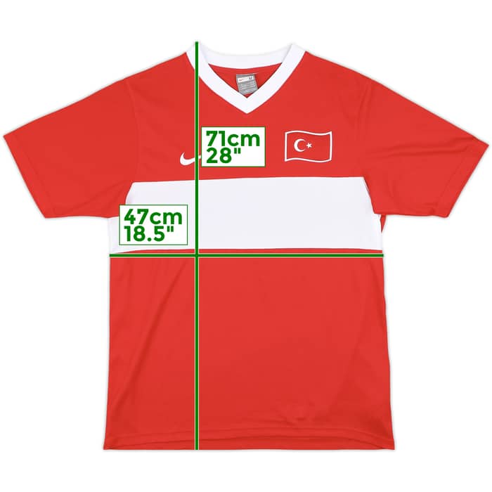 2008-10 Turkey Basic Home Shirt - 8/10 - (M)
