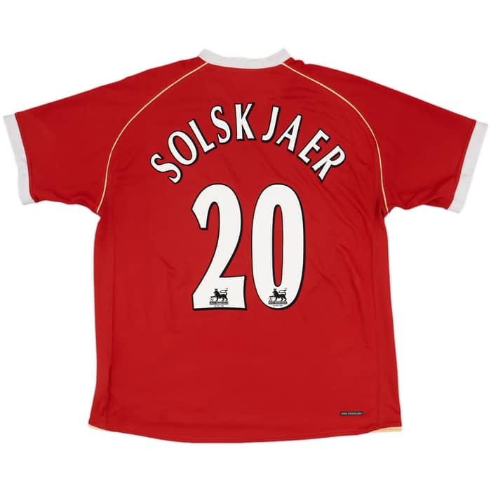 2006-07 Manchester United Home Shirt Solskjaer #20 - 5/10 - (L)