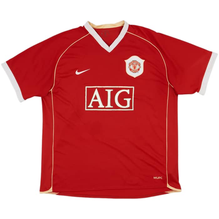 2006-07 Manchester United Home Shirt Solskjaer #20 - 5/10 - (L)