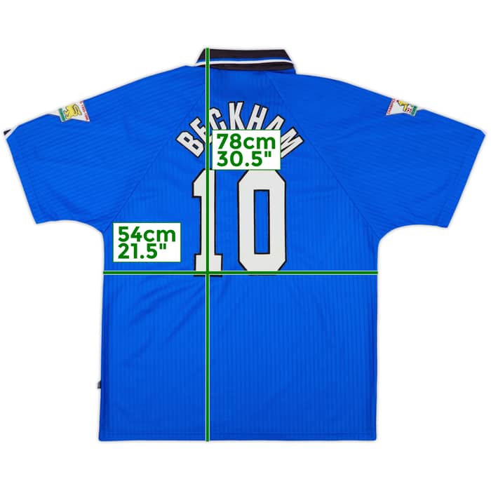 1996-98 Manchester United Third Shirt Beckham #10 - 8/10 - (L)