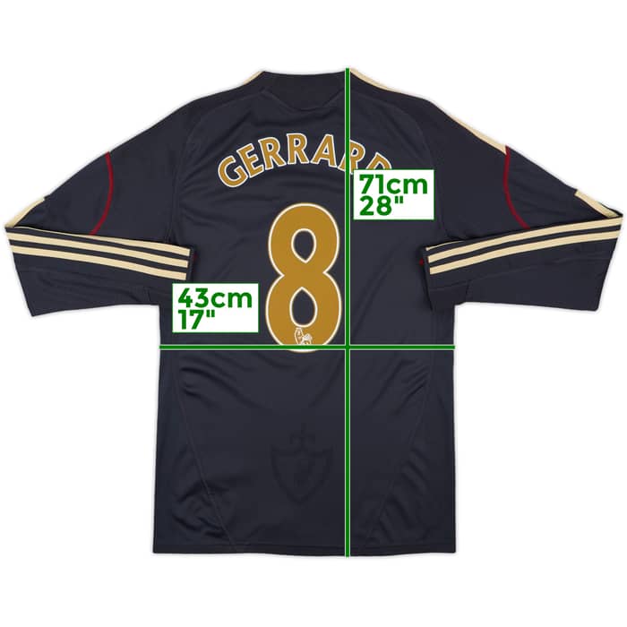 2009-10 Liverpool Away L/S Shirt Gerrard #8 - 6/10 - (S)