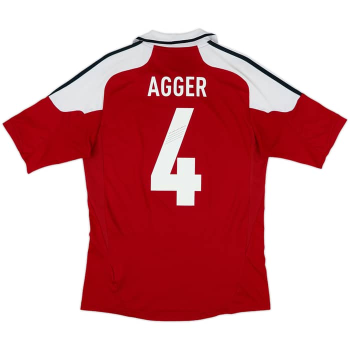 2012-13 Denmark Home Shirt Agger #4 - 8/10 - (S)