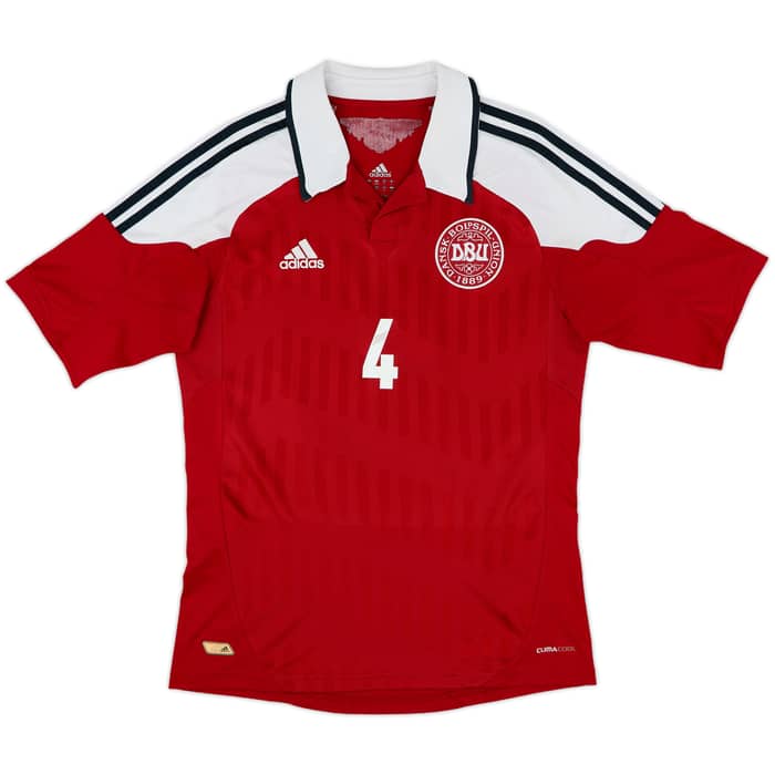 2012-13 Denmark Home Shirt Agger #4 - 8/10 - (S)