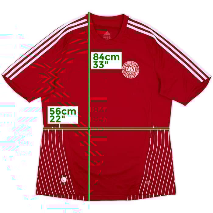 2007-10 Denmark Home Shirt - 8/10 - (XL)
