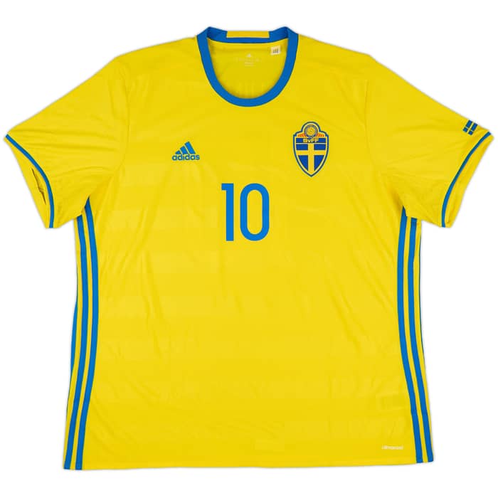 2016-17 Sweden Home Shirt Ibrahimovic #10 - 10/10 - (XXL)