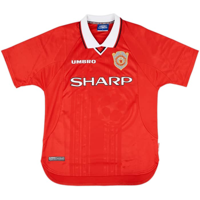 1997-00 Manchester United CL Shirt Beckham #7 - 9/10 - (M)