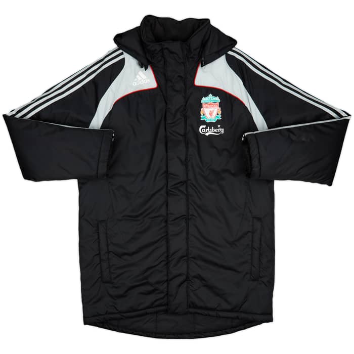 2008-09 Liverpool adidas Padded Bench Coat - 8/10 - (M)