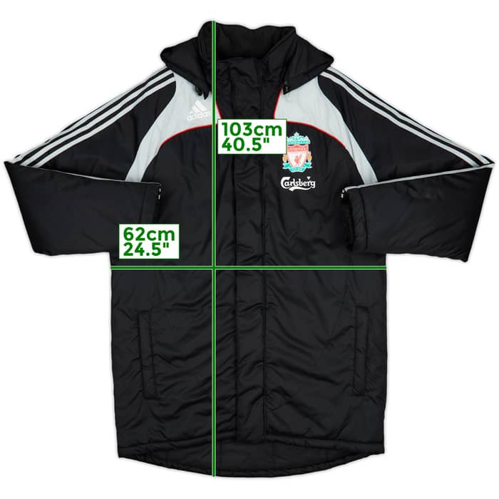 2008-09 Liverpool adidas Padded Bench Coat - 8/10 - (M)