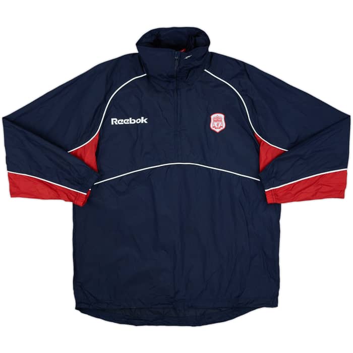 1997-98 Liverpool Reebok 1/4 Zip Rain Jacket - 8/10 - (S)