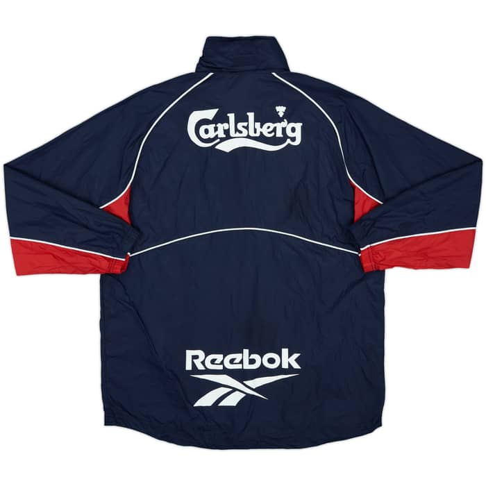 1997-98 Liverpool Reebok 1/4 Zip Rain Jacket - 8/10 - (S)