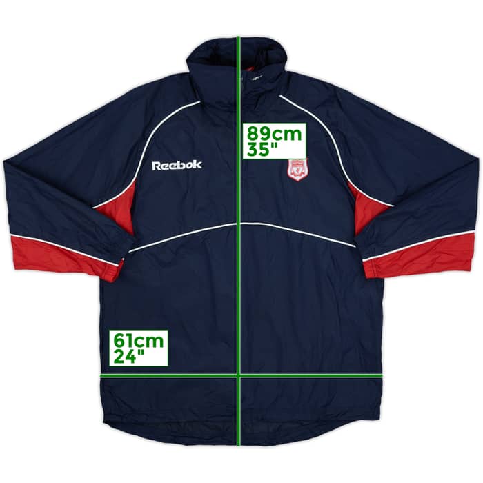1997-98 Liverpool Reebok 1/4 Zip Rain Jacket - 8/10 - (S)