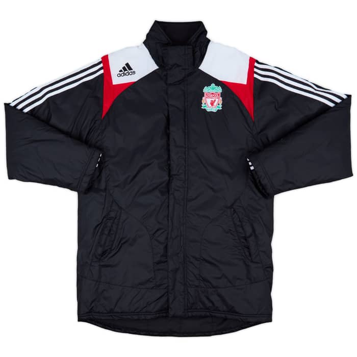 2007-08 Liverpool adidas Padded Bench Coat - 9/10 - (M)