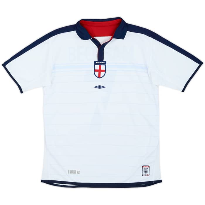 Camiseta de local de Inglaterra 2003-05 Beckham #7 - 8/10 - (XL.Niños)