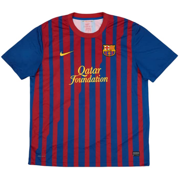 2011-12 Barcelona Authentic Home Shirt Messi #10 - 7/10 - (L)