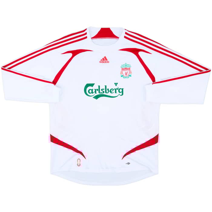 2007-08 Liverpool Away L/S Shirt Gerrard #8 - 8/10 - (XL)
