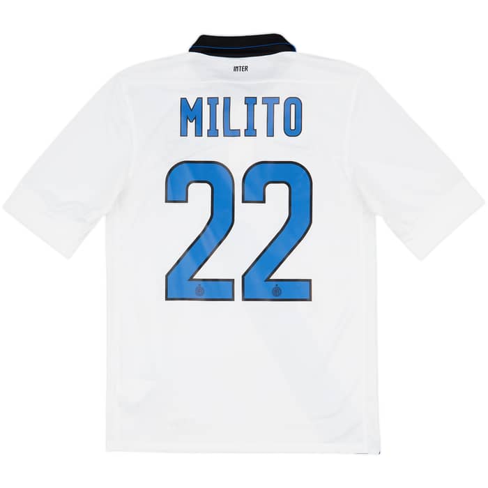 2011-12 Inter Milan Away Shirt Milito #22 - 9/10 - (S)