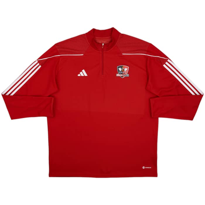 2023-24 Exeter City adidas 1/4 Zip Drill Top - 9/10 - (XL)