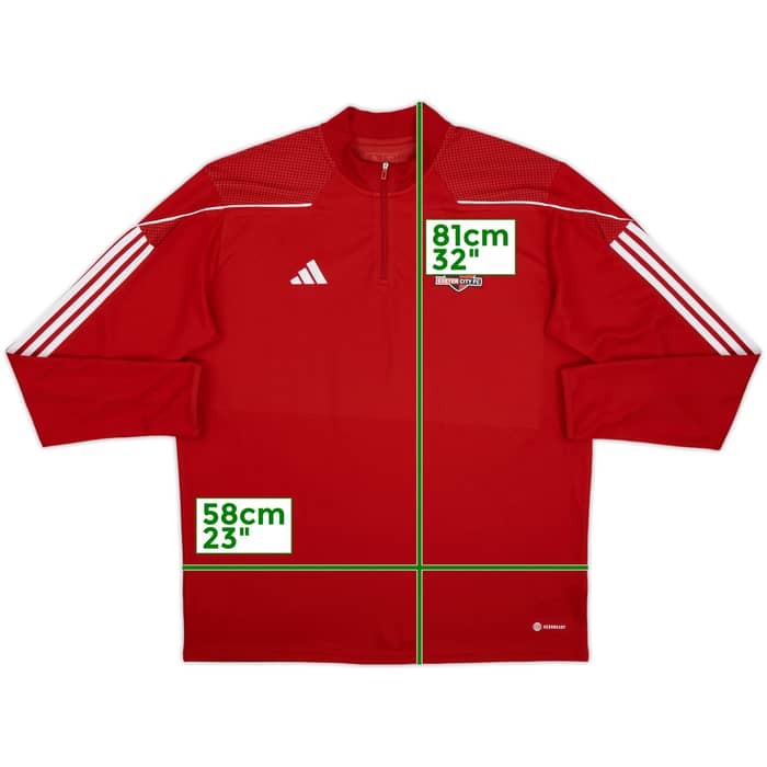 2023-24 Exeter City adidas 1/4 Zip Drill Top - 9/10 - (XL)