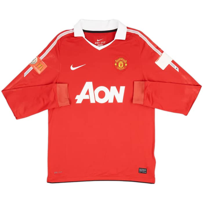 2010-11 Manchester United Home L/S Shirt Chicharito #14 - 5/10 - (M)