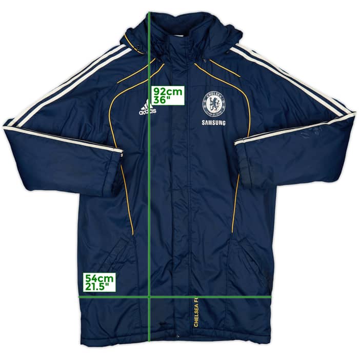 2010-11 Chelsea adidas Padded Bench Coat - 5/10 - (M)