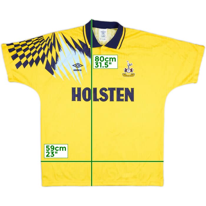 1991-95 Tottenham Away Shirt - 6/10 - (L)