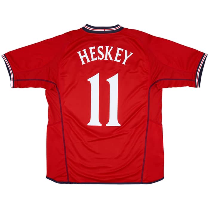 2002-04 England Away Shirt Heskey #11 - 9/10 - (L)