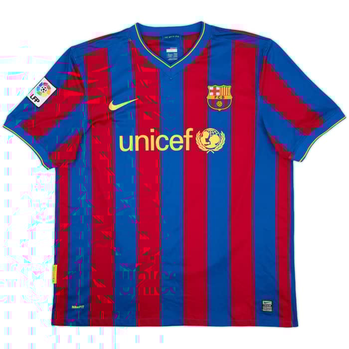 2009-10 Barcelona Home Shirt Ibrahimovic #9 - 9/10 - (XL)
