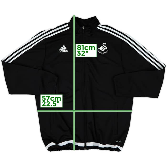 2015-16 Swansea City adidas Track Jacket - 8/10 - (XL)