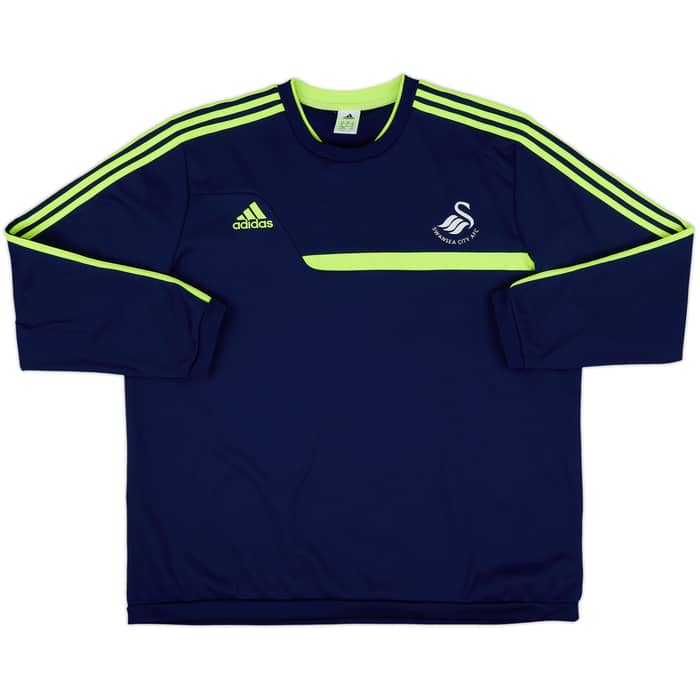 2013-14 Swansea adidas Sweat Top - 8/10 - (XXL)