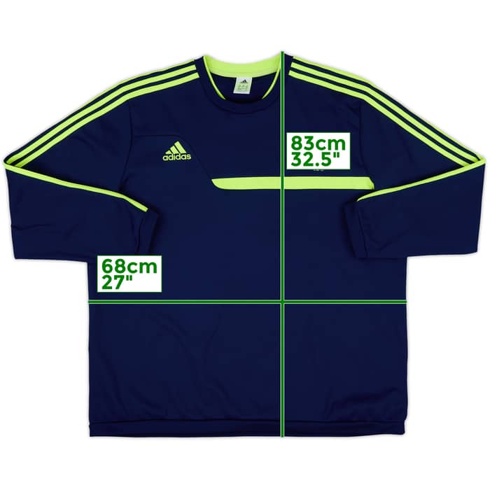 2013-14 Swansea adidas Sweat Top - 8/10 - (XXL)