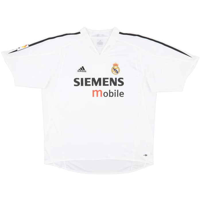 2004-05 Real Madrid Home Shirt Zidane #5 - 9/10 - (XXL)