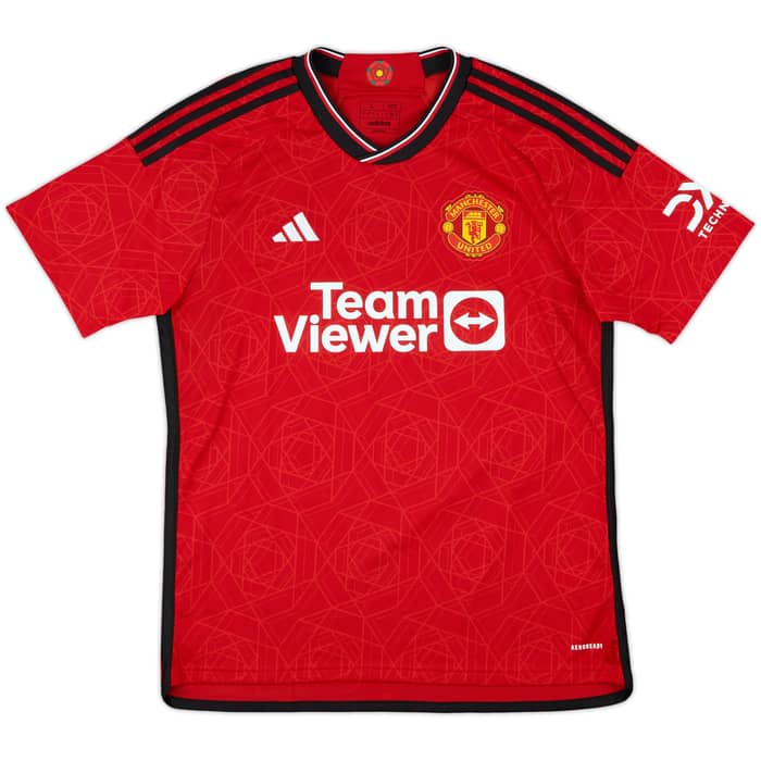 2023-24 Manchester United Home Shirt Mainoo #37 - 10/10 - (L)