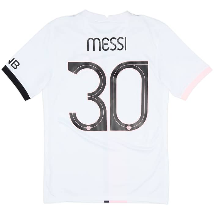 2021-22 Paris Saint-Germain Away Shirt Messi #30 - 7/10 - (S)