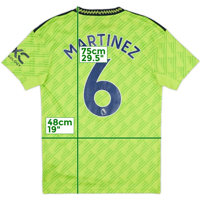 2022-23 Manchester United Third Shirt Martinez #6 - 8/10 - (S)