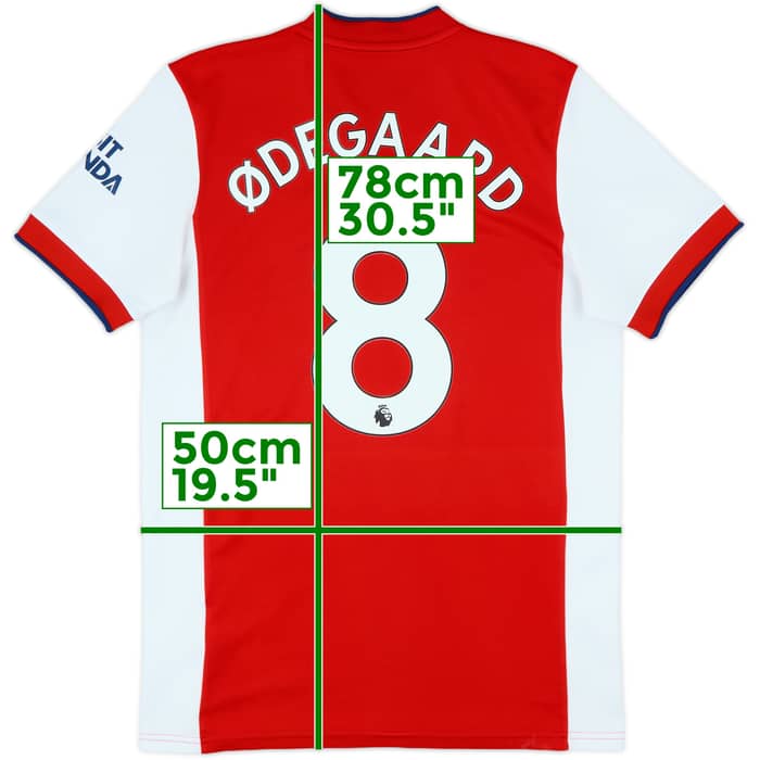 2021-22 Arsenal Home Shirt Odegaard #8 - 10/10 - (M)