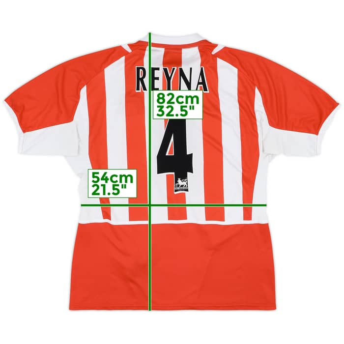 2002-04 Sunderland Home Shirt Reyna #4 - 8/10 - (XL)