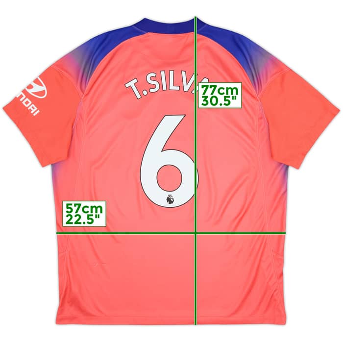 2020-21 Chelsea Third Shirt T.Silva #6 - 8/10 - (XL)