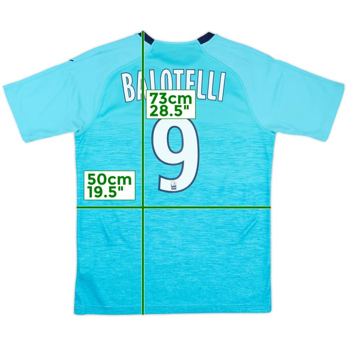 2018-19 Olympique Marseille Third Shirt Balotelli #9 - 9/10 - (M)