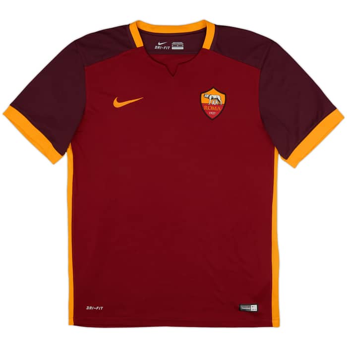 2015-16 Roma Home Shirt Totti #10 - 10/10 - (M)