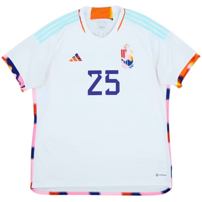 2022-23 Belgium Away Shirt Doku #25 - 8/10 - (XL)