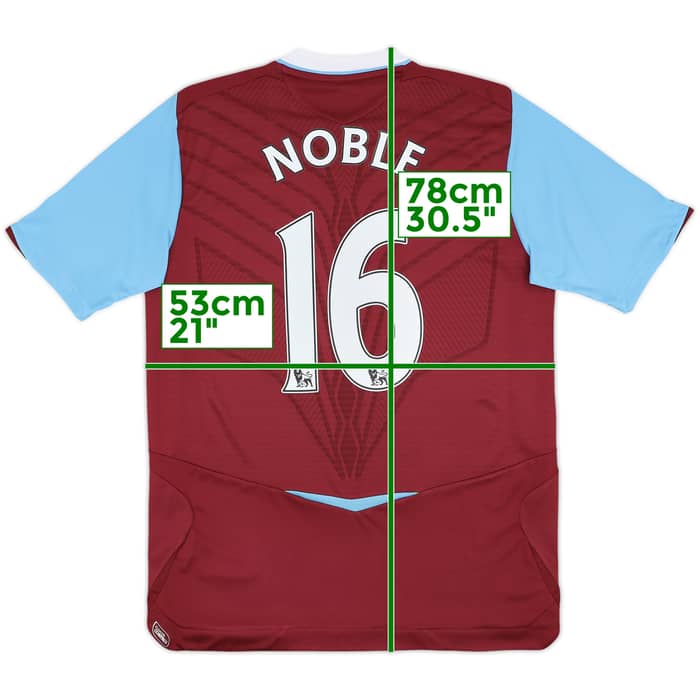 2008-09 West Ham Home Shirt Noble #16 - 8/10 - (M)
