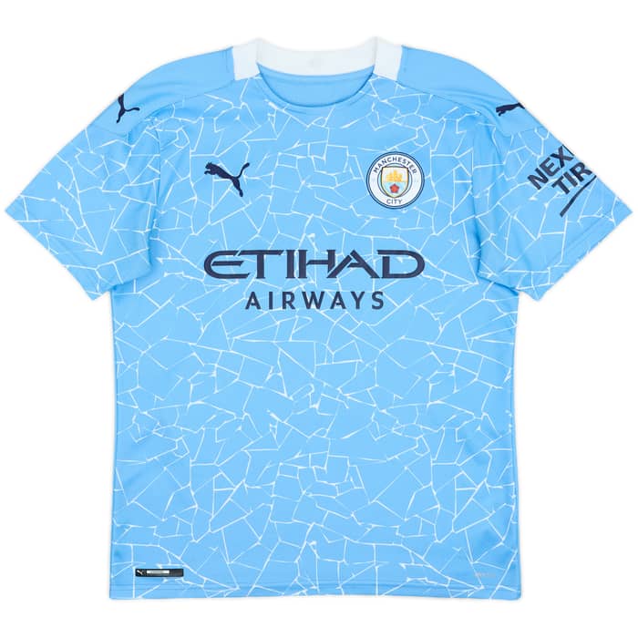 2020-21 Manchester City Home Shirt De Bruyne #17 - 10/10 - (M)