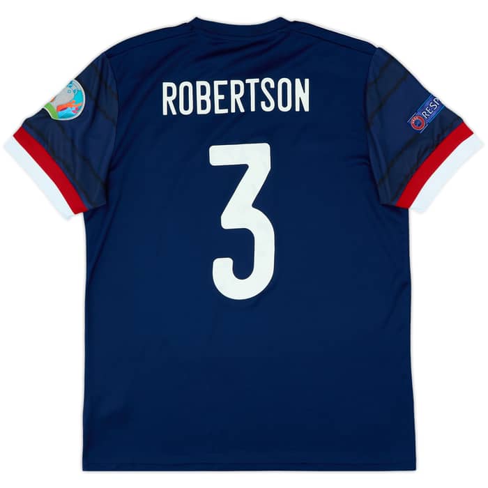 2020-22 Scotland Home Shirt Robertson #3 - 9/10 - (L)
