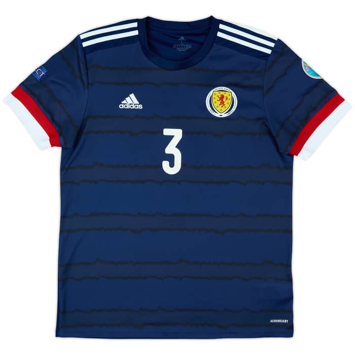 2020-22 Scotland Home Shirt Robertson #3 - 9/10 - (L)